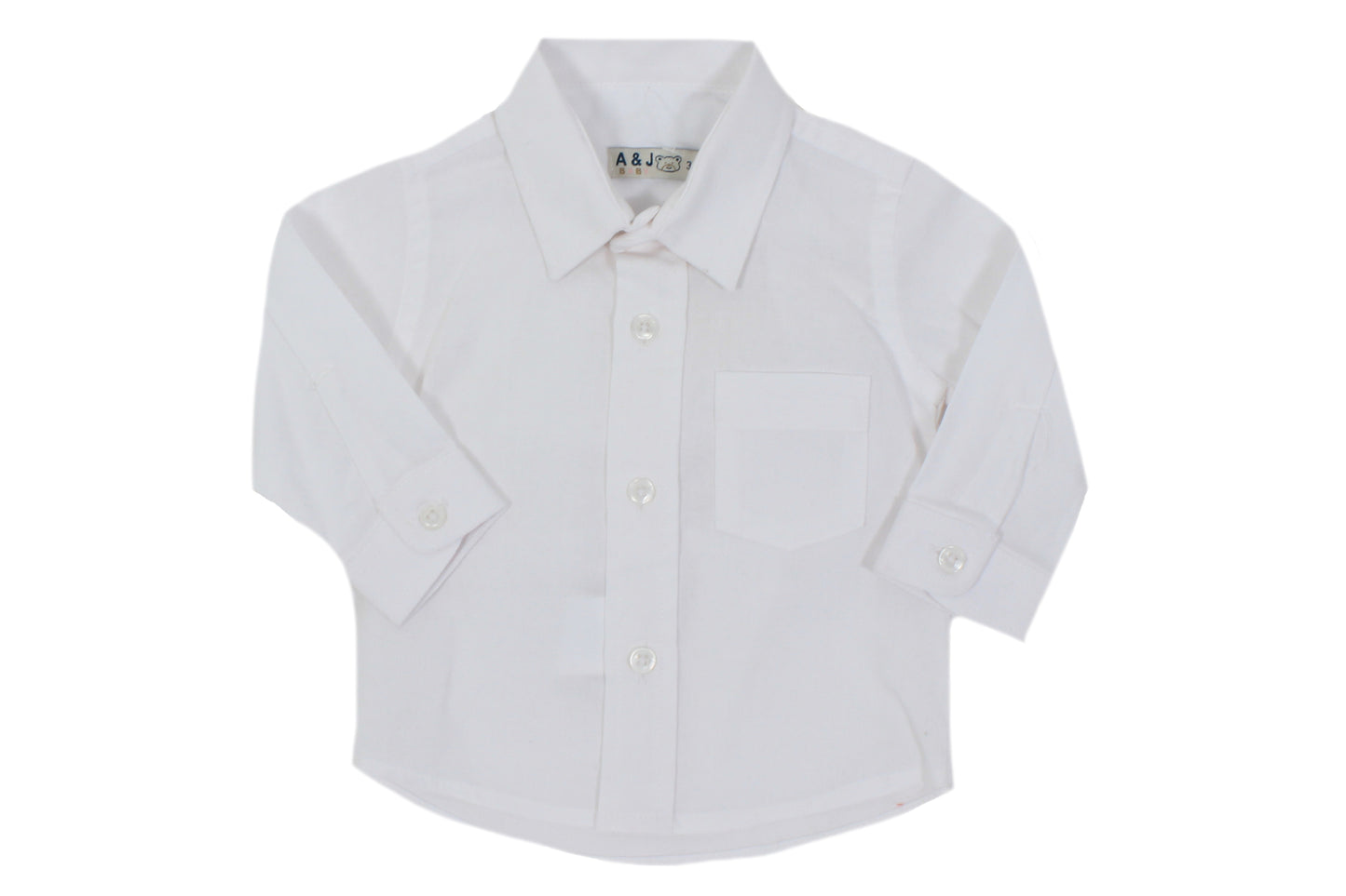 AJ426 Camisa niño manga larga cuello camisero