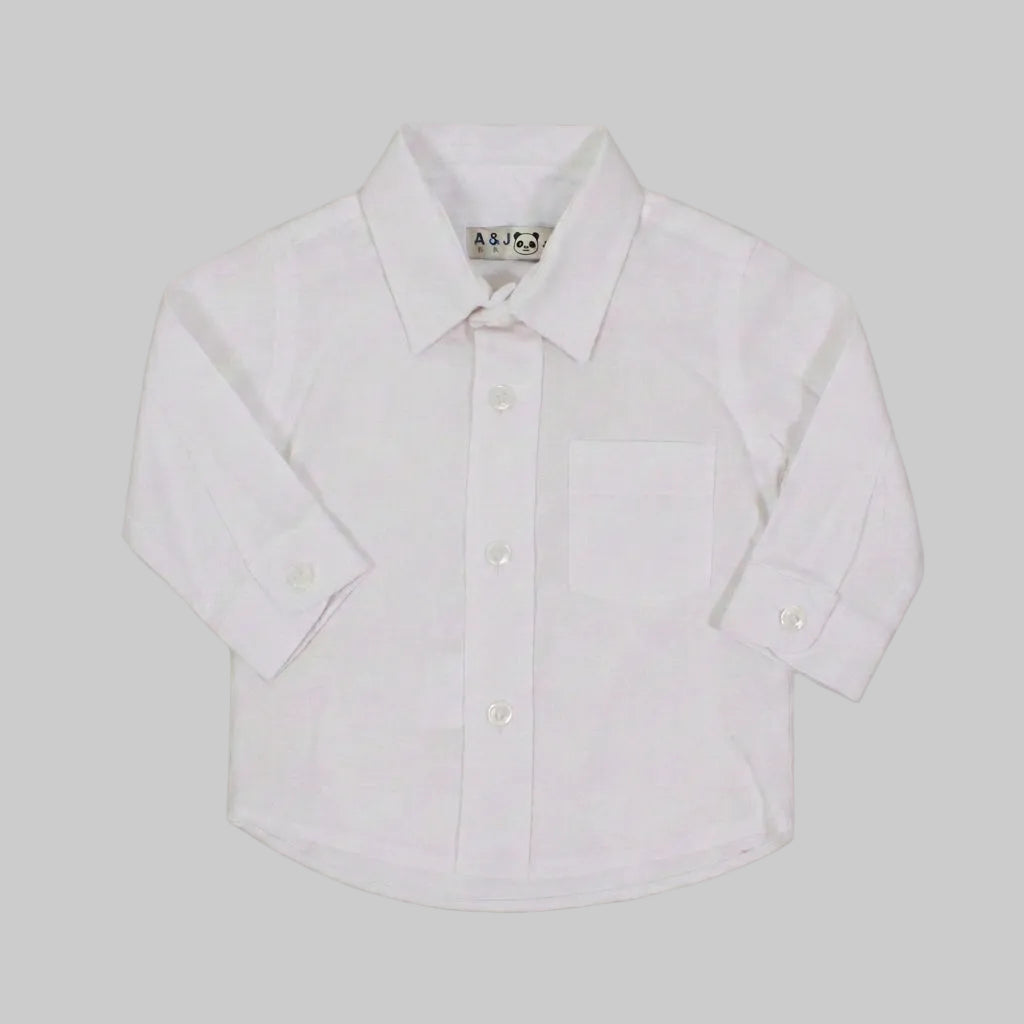 AJ426 Camisa Niño M/L Cuello Camisero