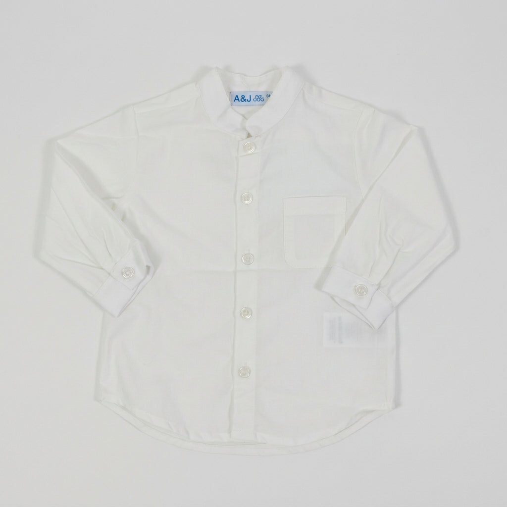 AJ452 Camisa Niño M/L Cuello Mao
