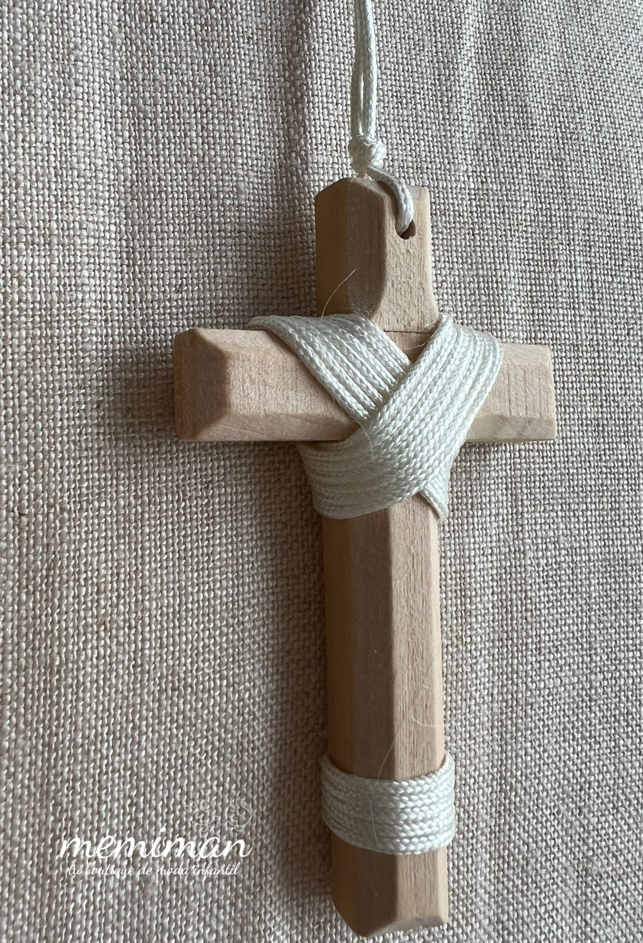 WHITE ROPE Communion Cross