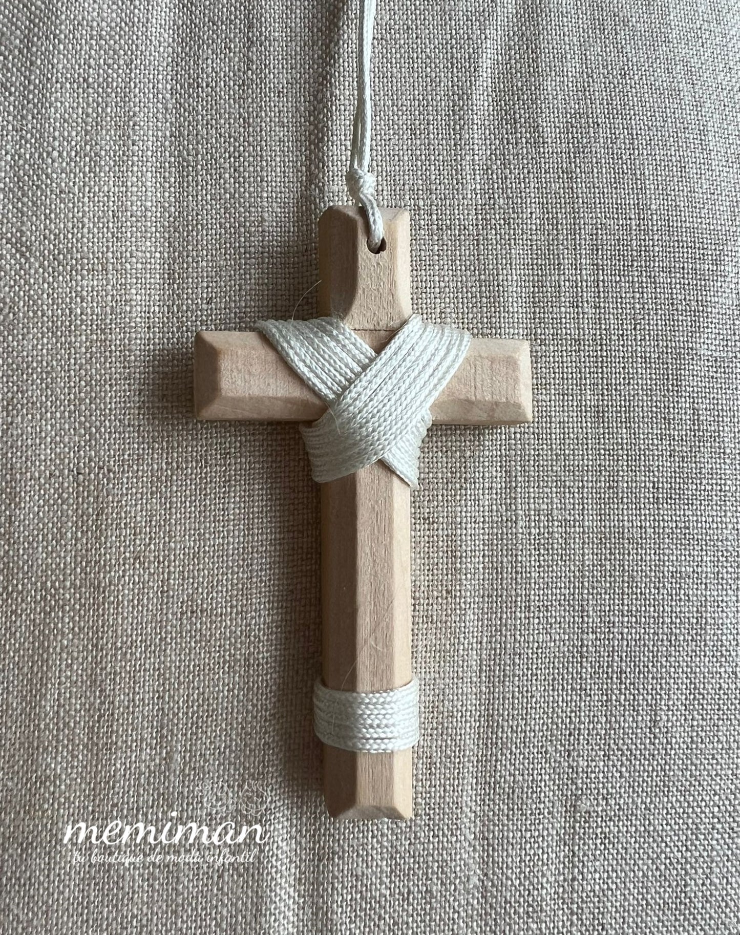WHITE ROPE Communion Cross