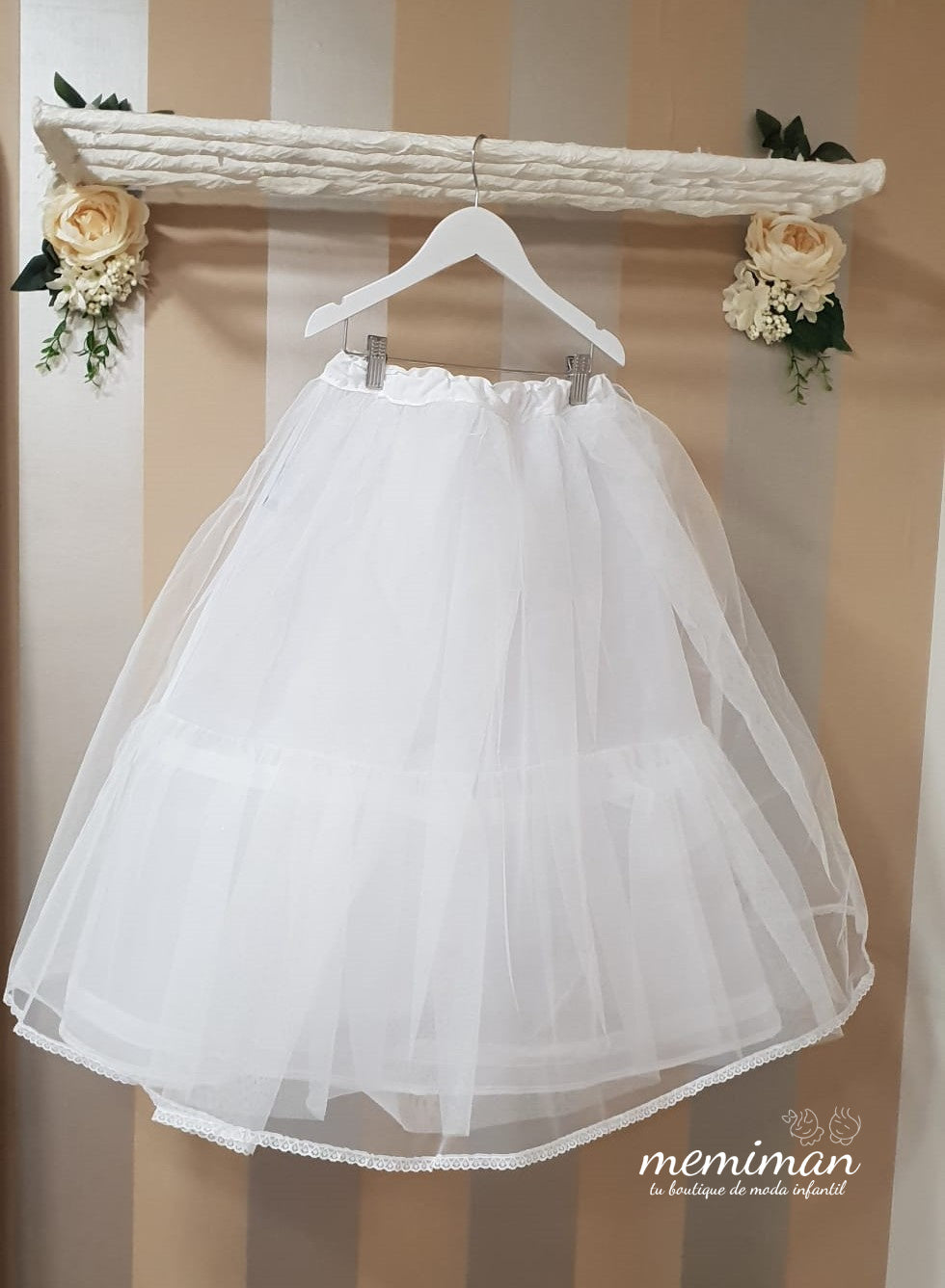 741 COQUETA 1 Layer Cancan + Tulle Ruffle