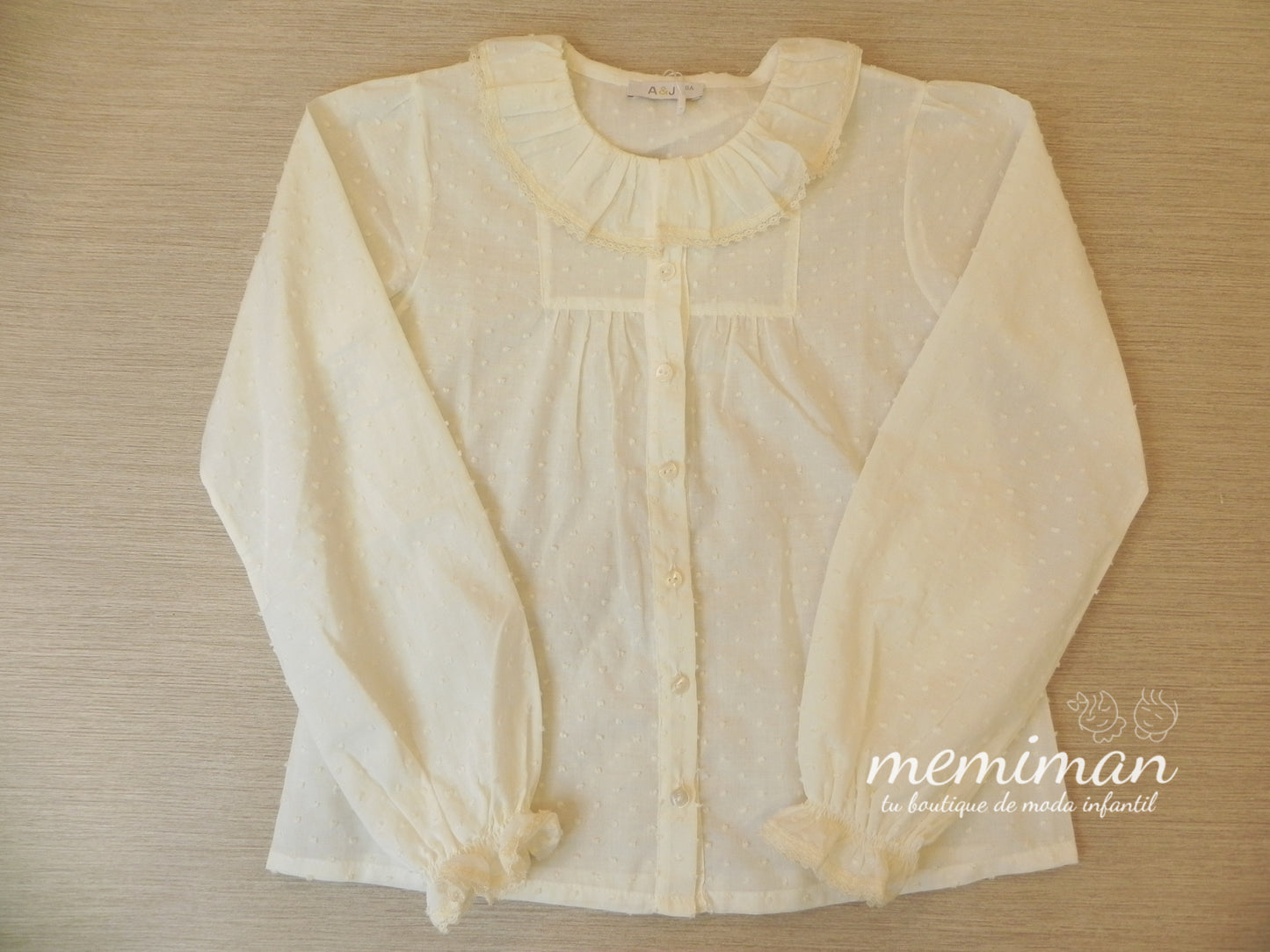 AJ532 Blusón niña beig