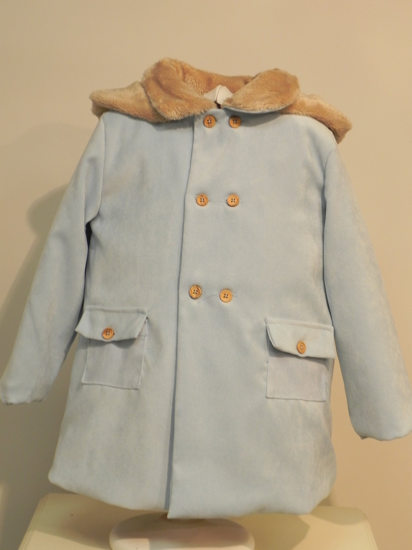 AJ109 Light blue baby microcorduroy jacket