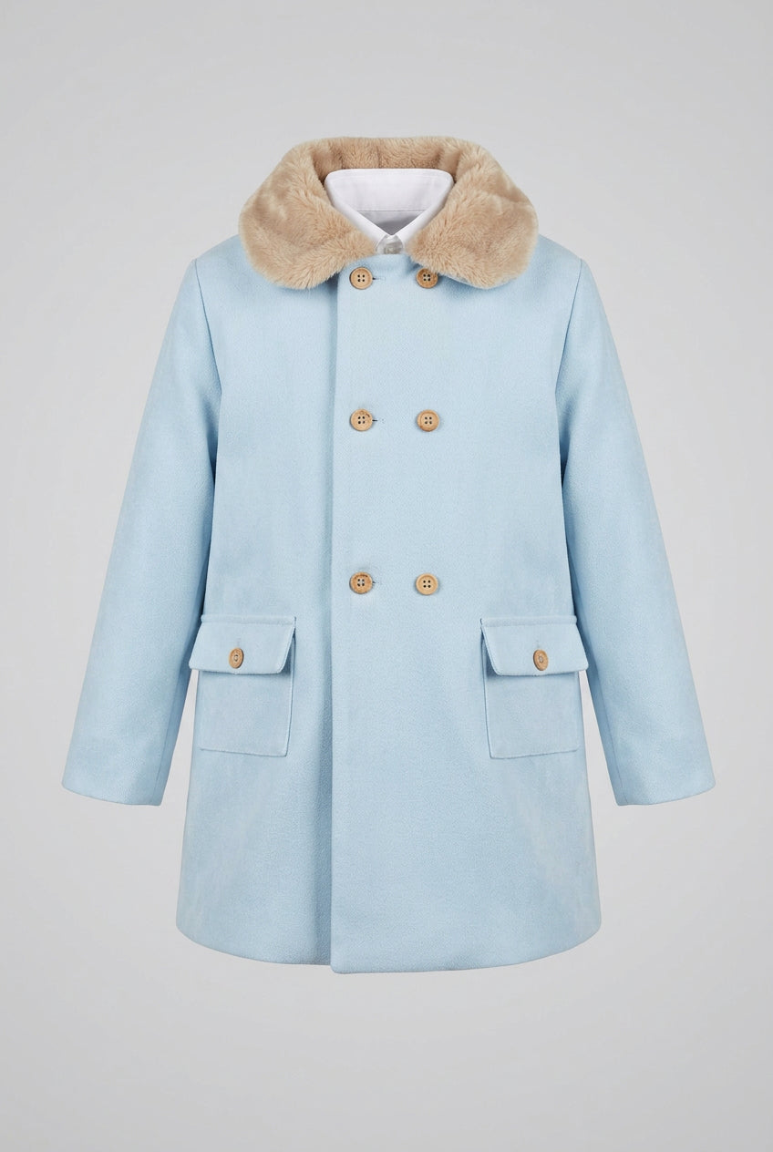 AJ109 Light blue baby microcorduroy jacket