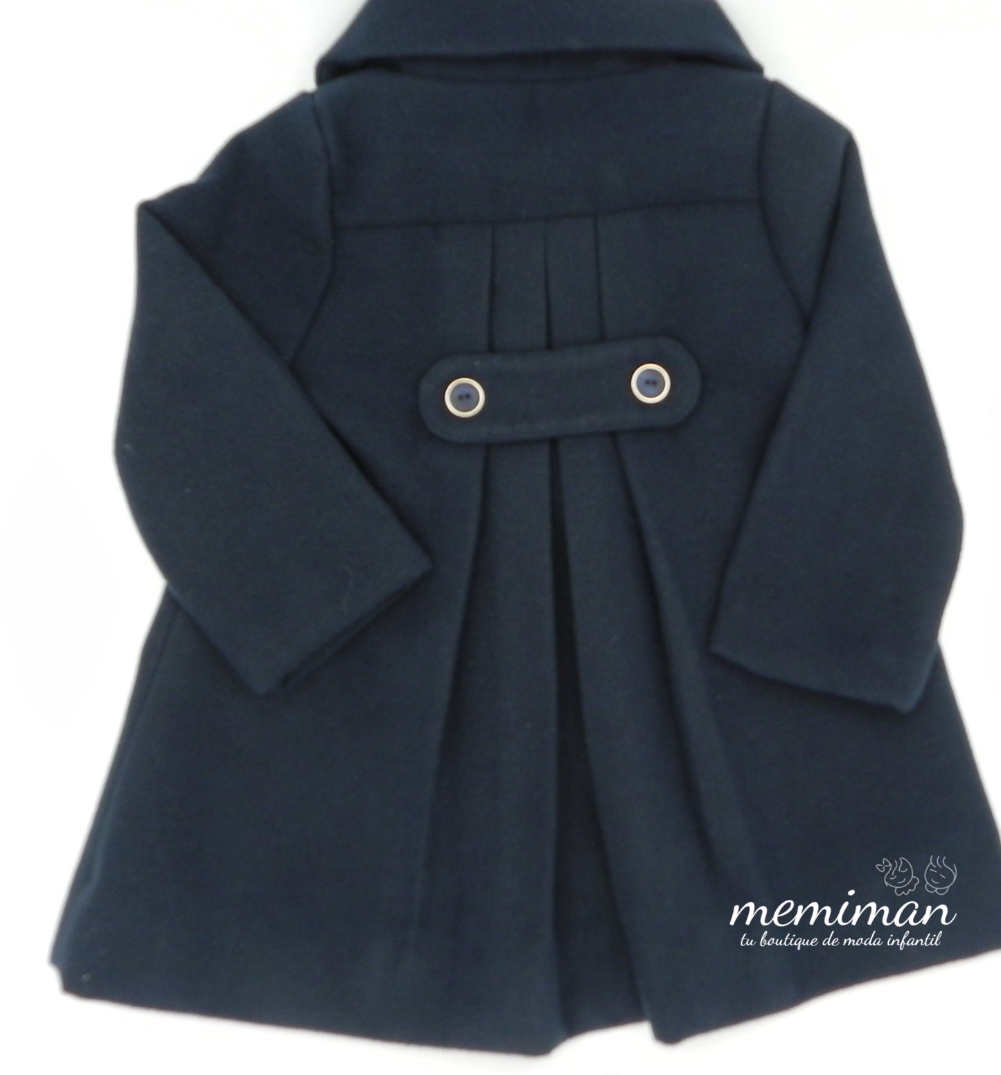 AJ528 Abrigo niña marino