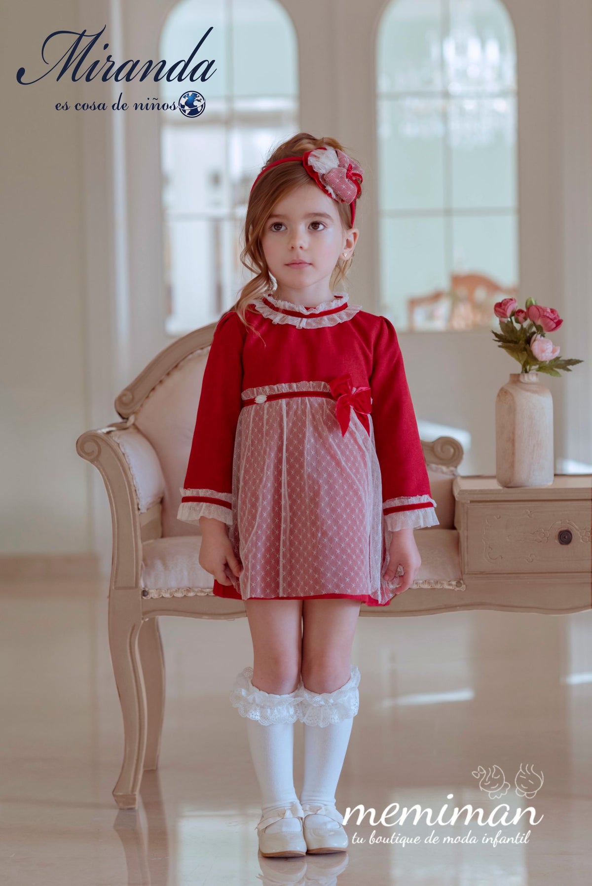 32-0222-V Robe enfant en tulle