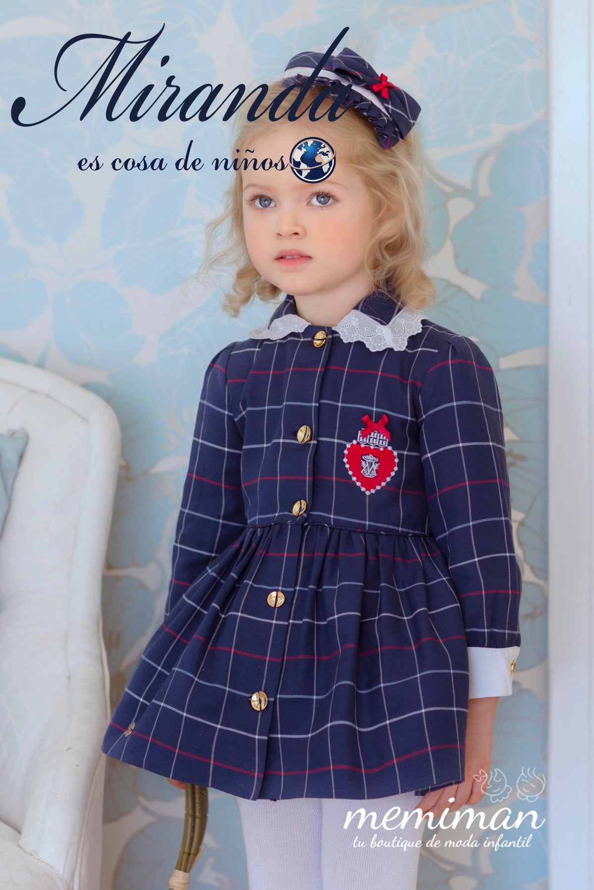 32-0516-V Vestido bebé niña cuadros