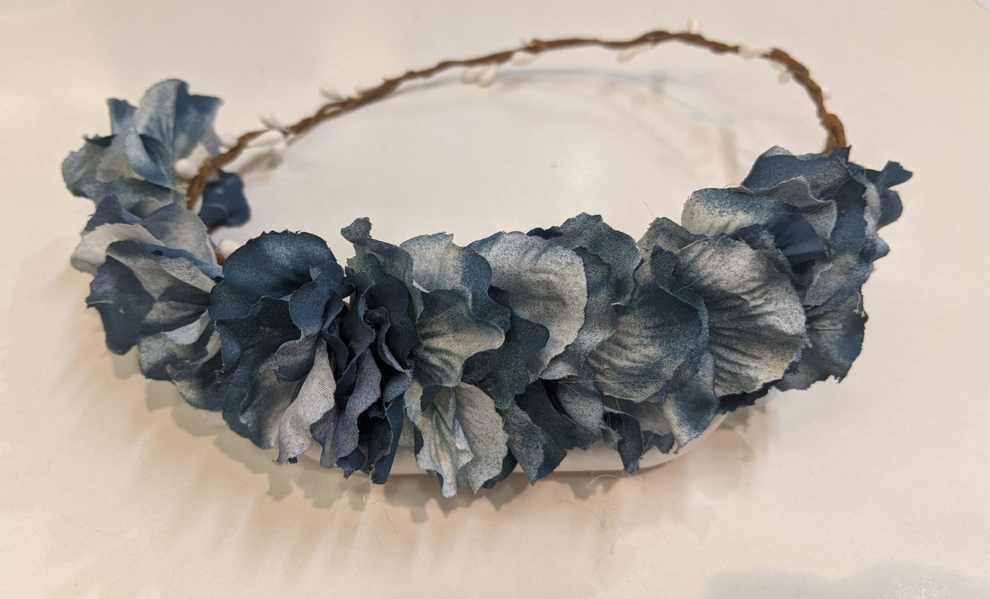 13022 IRIS 1/2 Couronne de fleurs