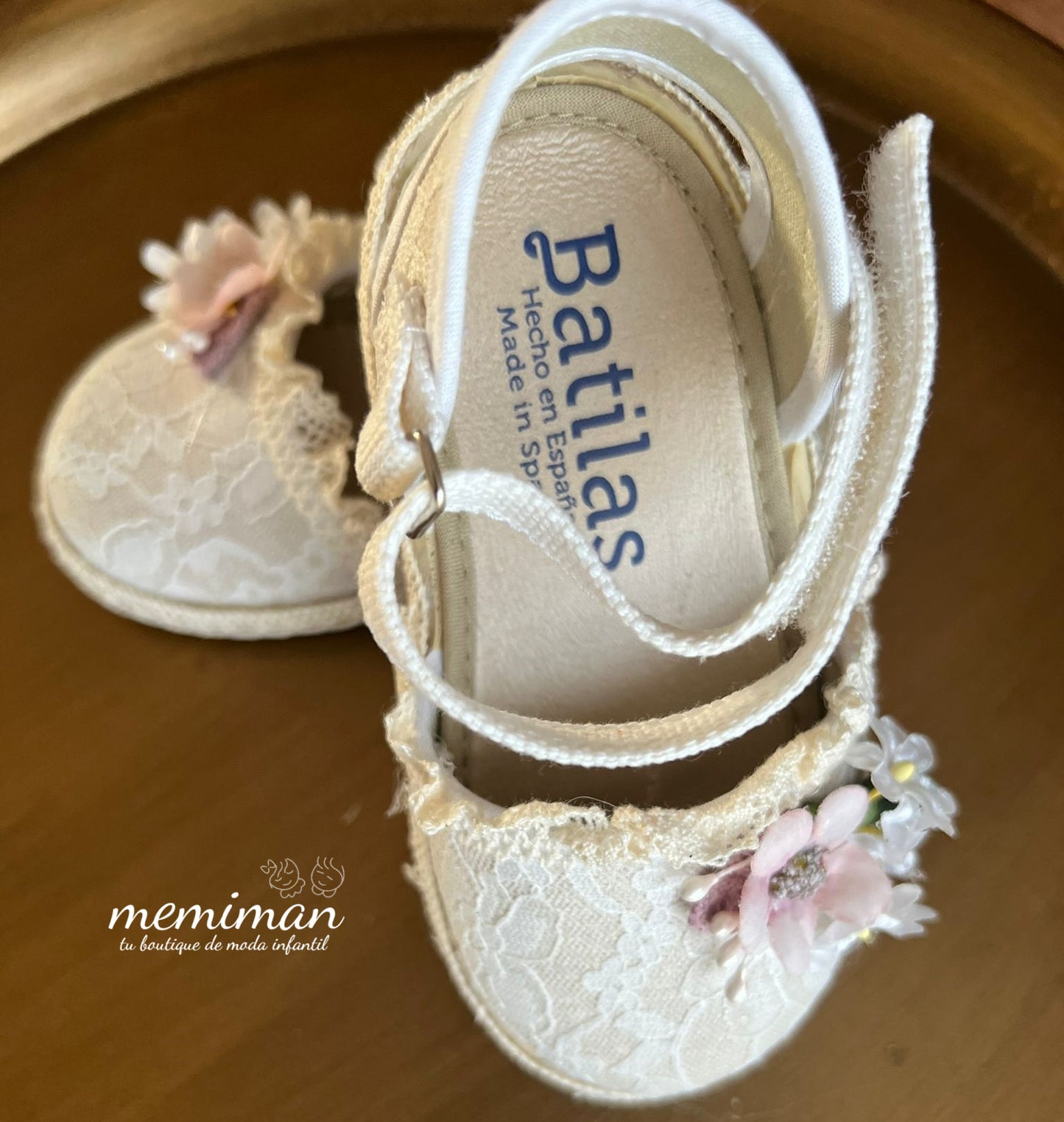 Memiman flat espadrille with flowers