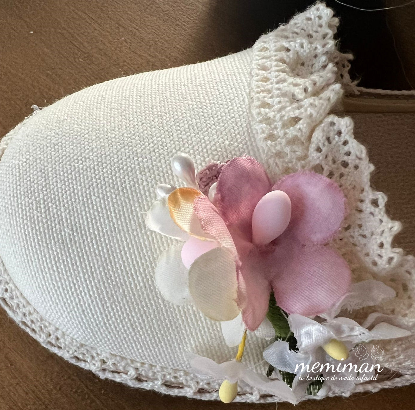 Memiman flat espadrille with flowers