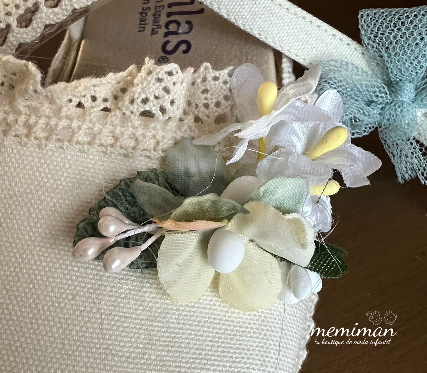 Espadrille plate Memiman à fleurs