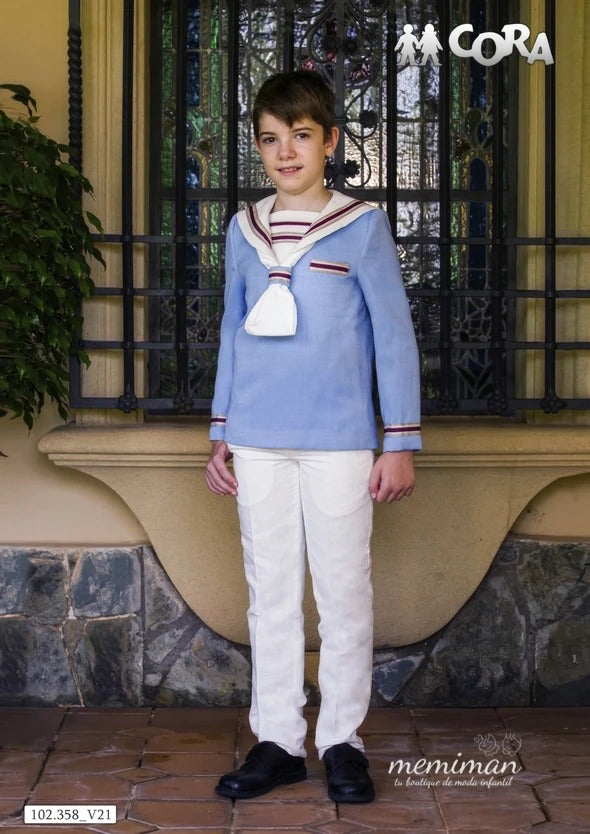 102358 Marinero lino bicolor