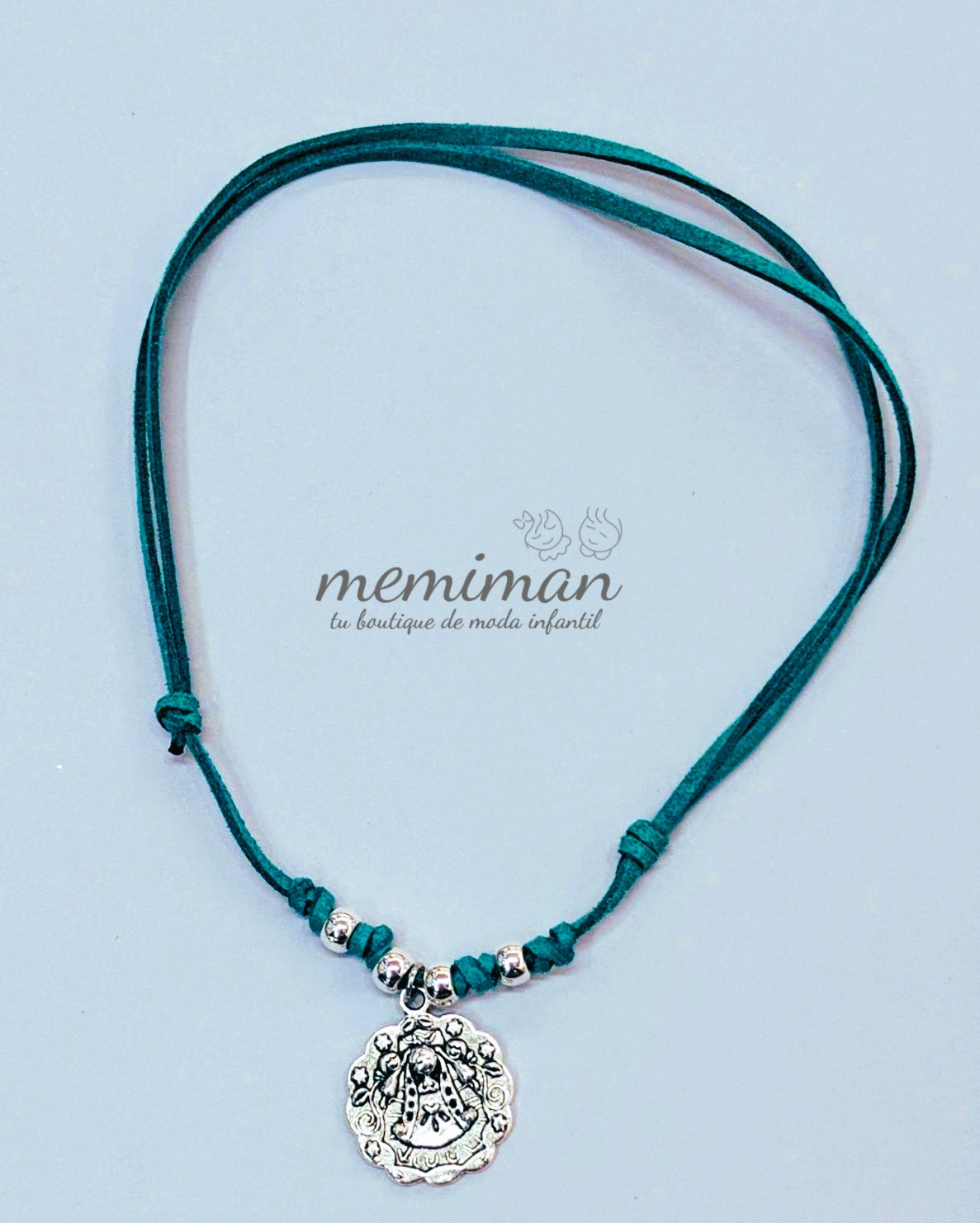 Suede necklace with Virgin