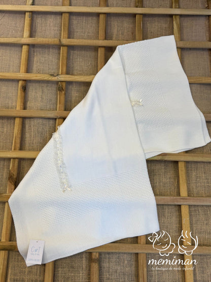 252-2022P Châle en dentelle pour bébé avec nœud 