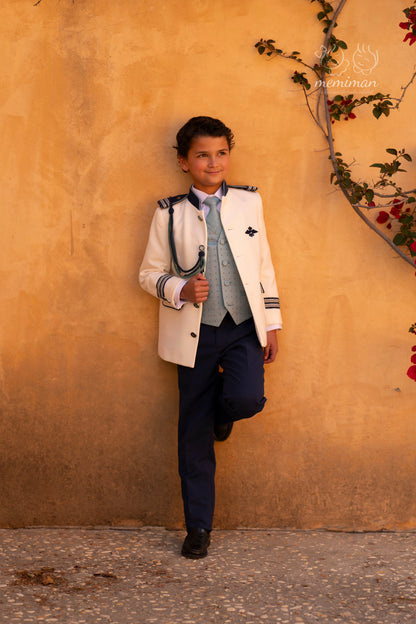 10-02131 Traje Almirante Mao Bicolor