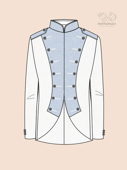 10-02145 Traje Almirante Doble Botonadura