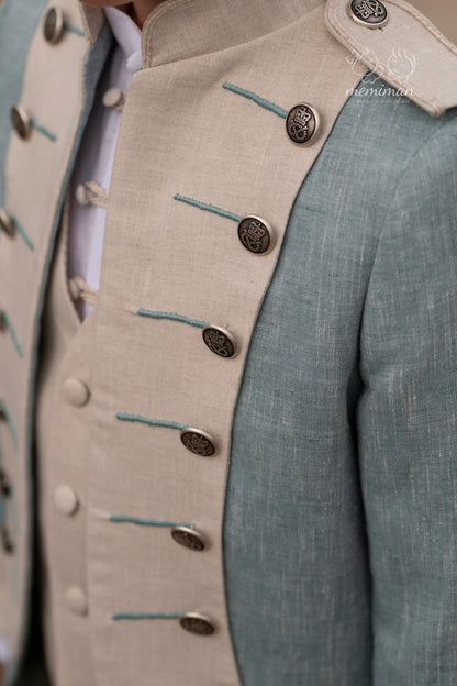 10-02145 Traje Almirante Doble Botonadura