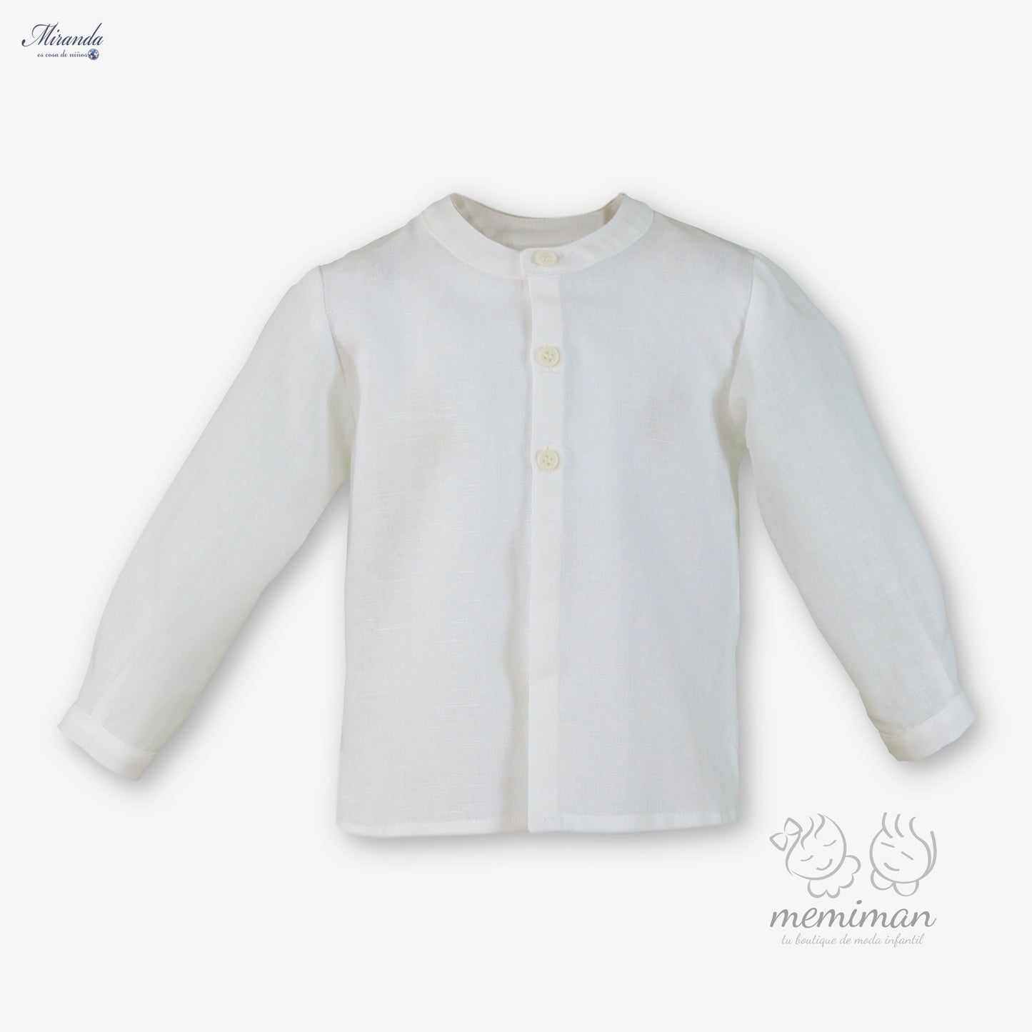 39-0120-2 Camisa Blanca Bebé M/L