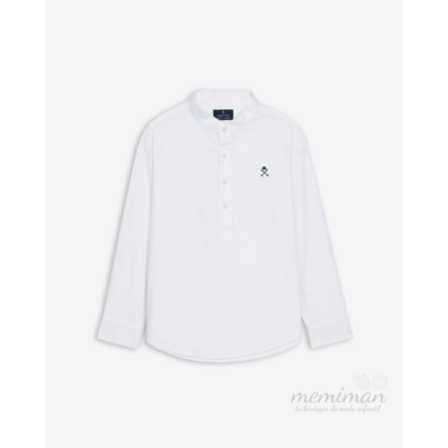 1204326001 Polo enfant en lin Mao 