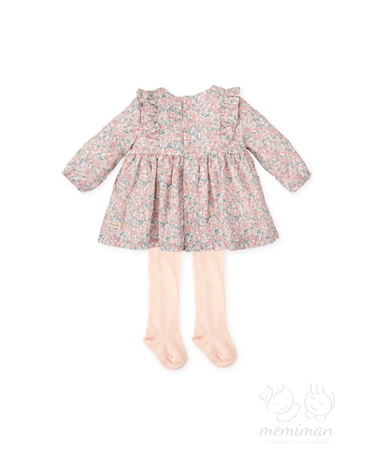 1238W25 BOUQUET Vestido Bebé Flores