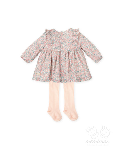 1238W25 BOUQUET Vestido Bebé Flores