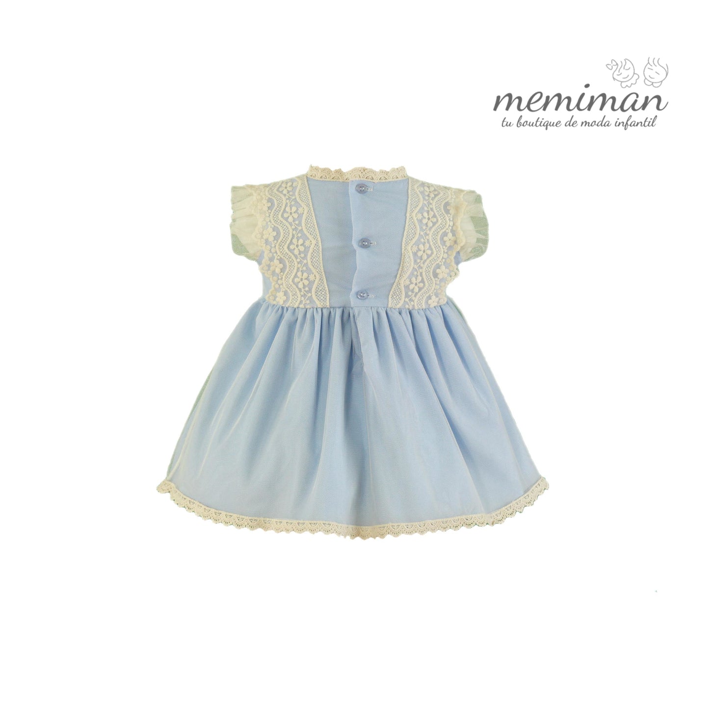 35-0124-V Vestido bebé tul bordado