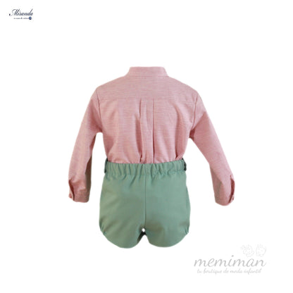 36-0126-23 Conjunto de camisa y pantalón corto