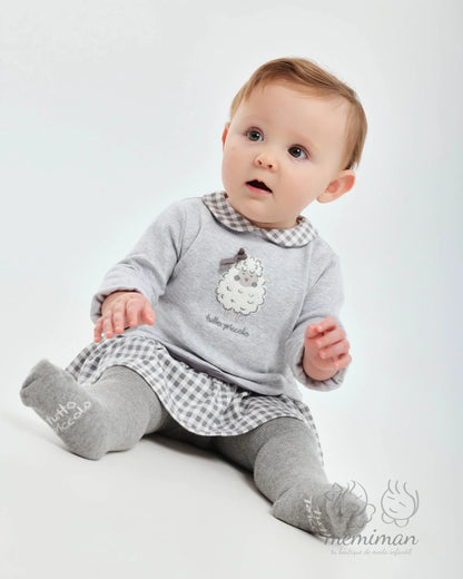 1281W25 SOÑAR Vestido Bebé Ovejita