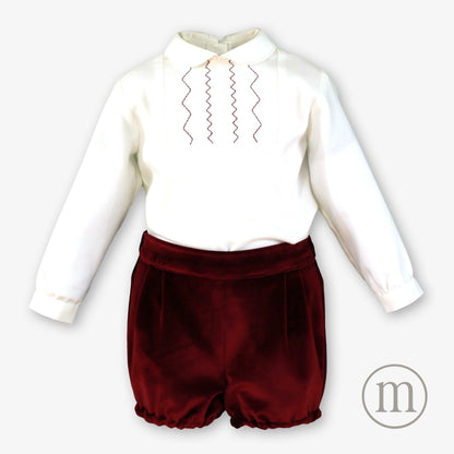 40-0129-23 Conjunto Bebé Niño Terciopelo