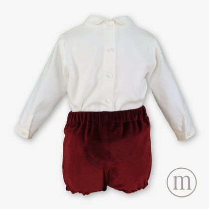 40-0129-23 Conjunto Bebé Niño Terciopelo