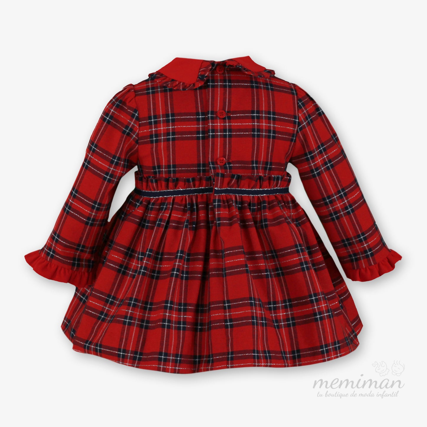 38-0132-V Plaid Baby Dress 