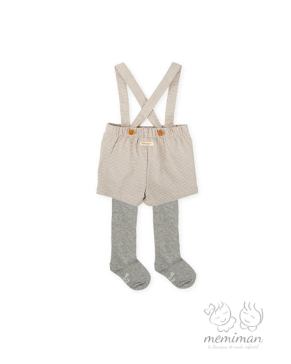 1341W25 BOUQUET Baby Boy Bloomers with Suspenders