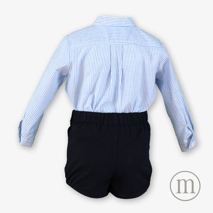 40-0145-23 Conjunto Bebé Niño Rayas