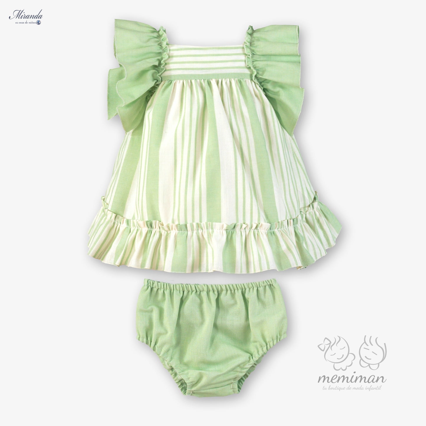 39-0145-VB Vestido Bebé Rayas