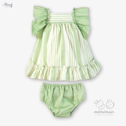 39-0145-VB Vestido Bebé Rayas