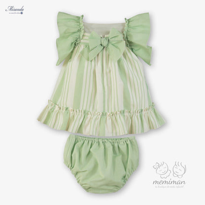 39-0145-VB Vestido Bebé Rayas