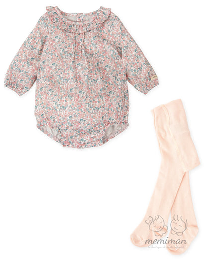 1470W25 BOUQUET Pelele Flores