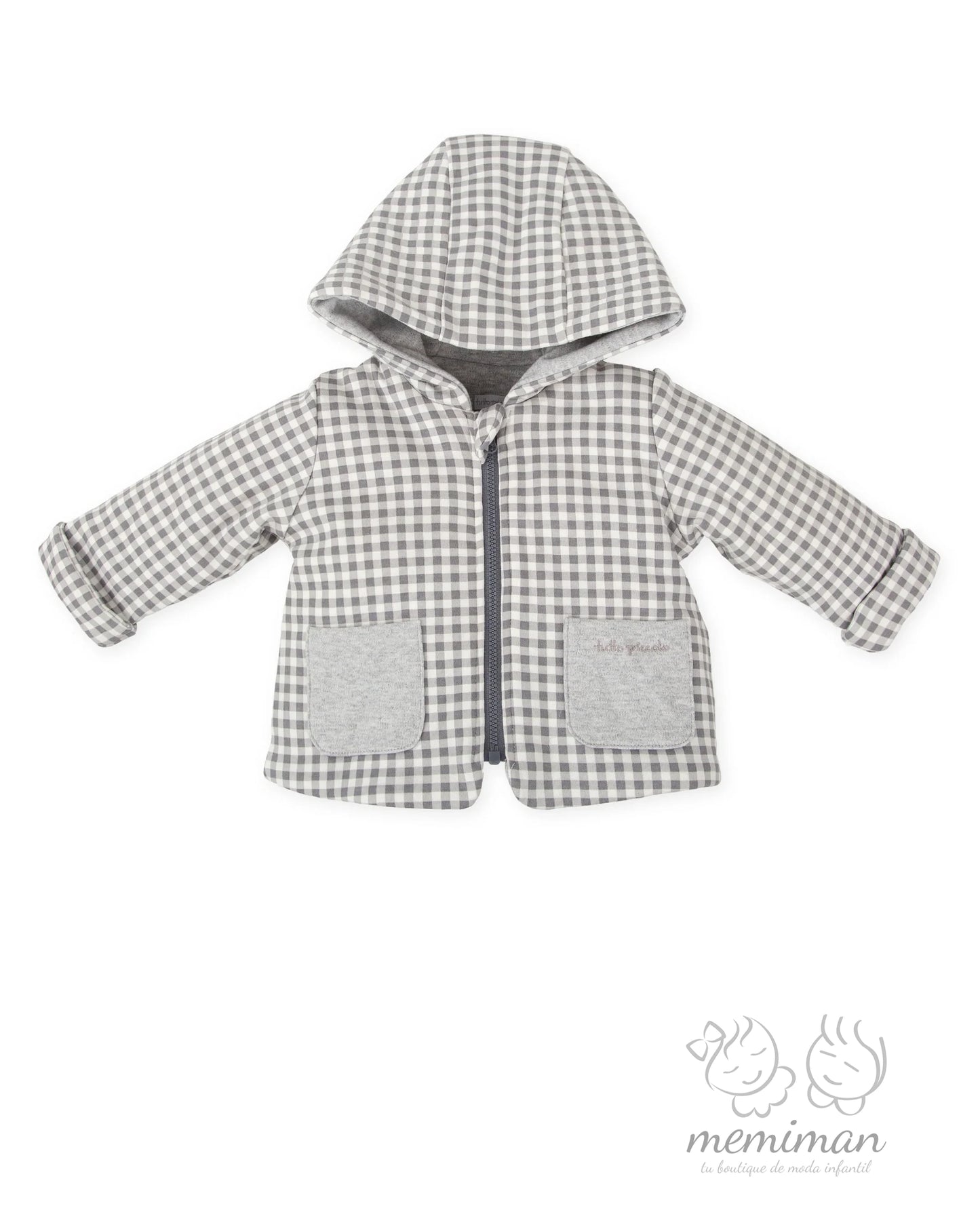 1575W25 SOÑAR Hooded Checkered Jacket