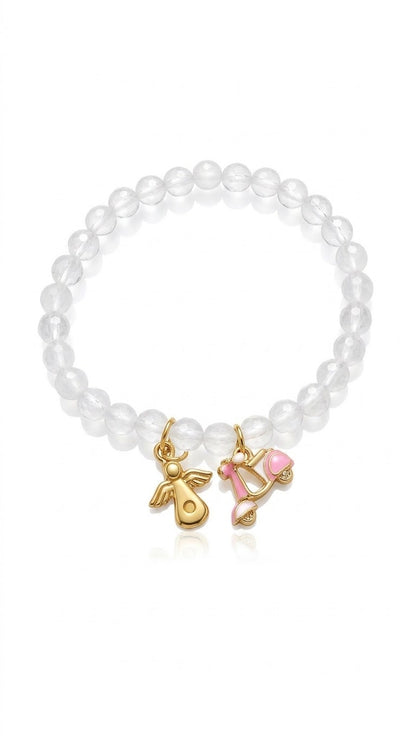 CRISTAL Pulsera bolas de cristal