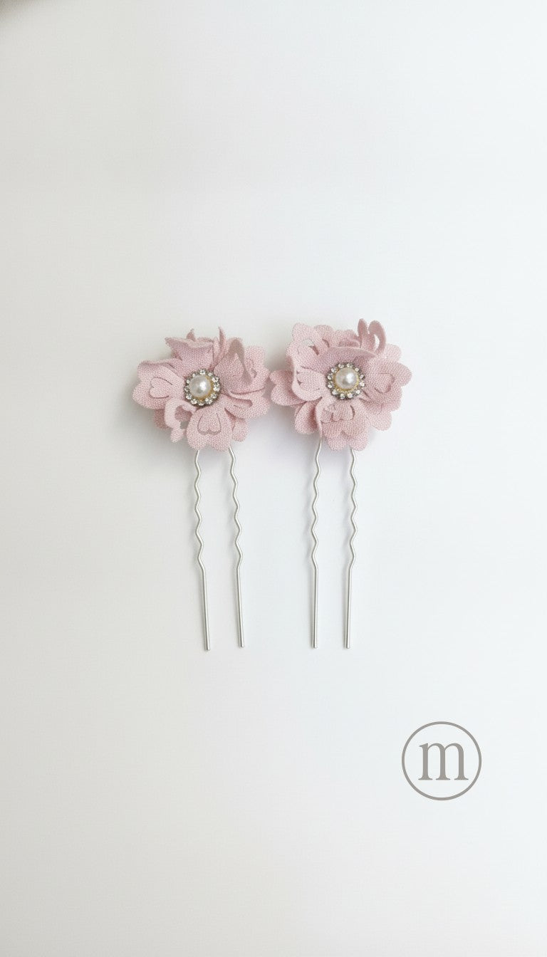 AGUJONES Flores Tela Perforada y Pedrería COM/CER