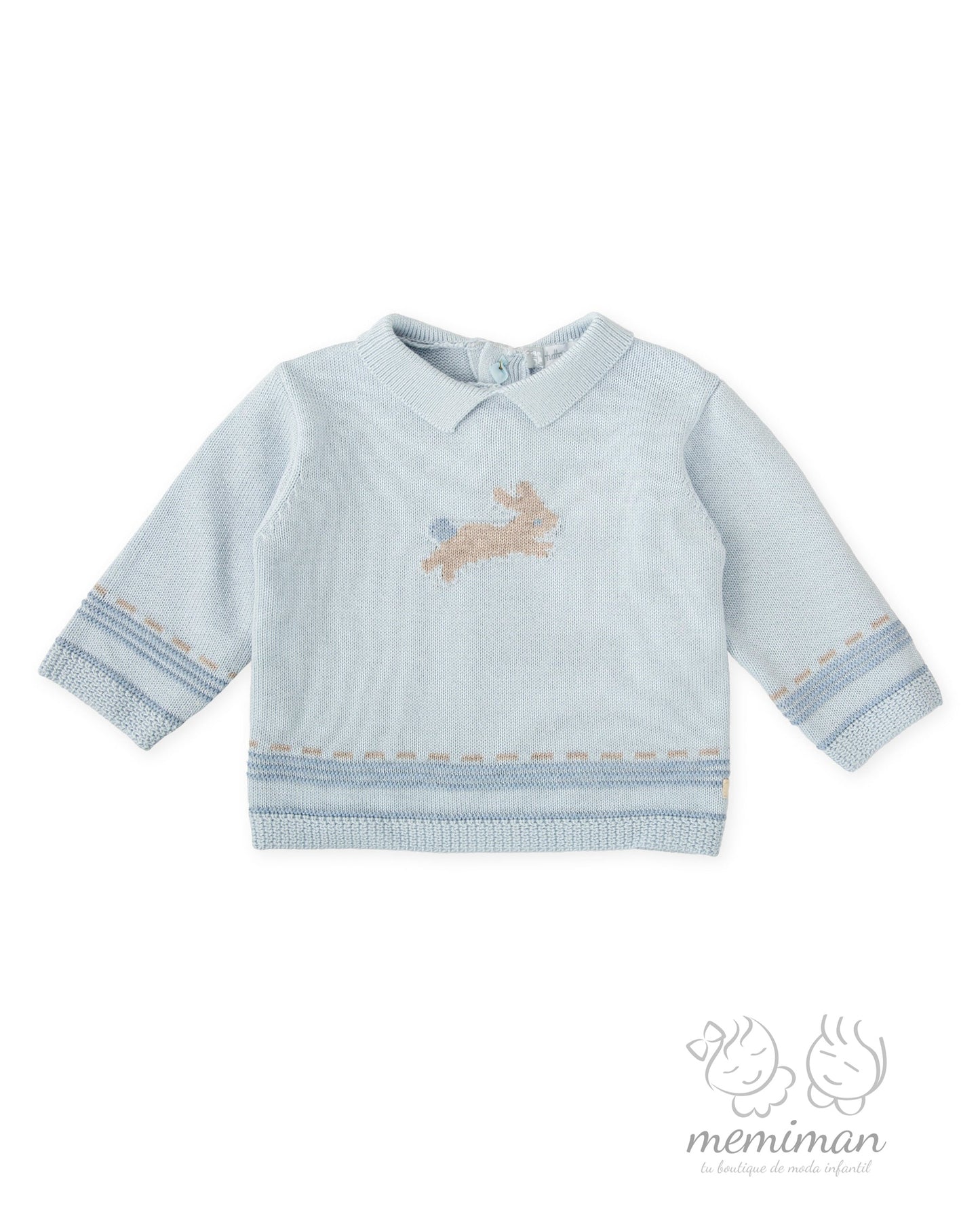 1850W25 JUMPING Baby Boy Bunny Sweater