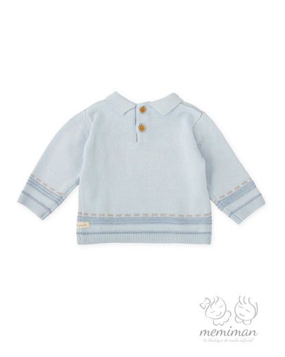 1850W25 JUMPING Baby Boy Bunny Sweater