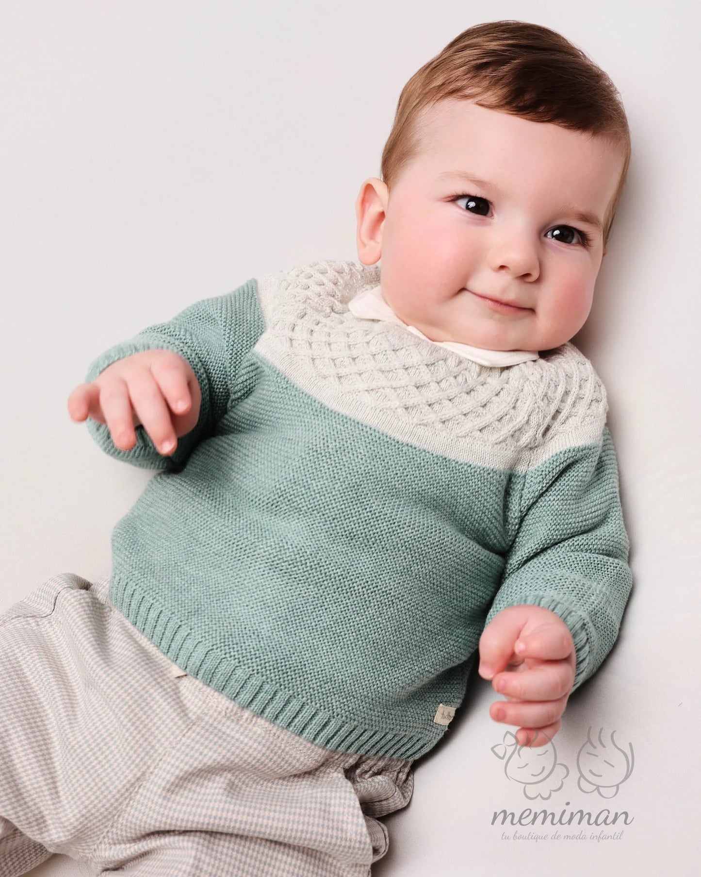 1854W25 BOUQUET Baby Jersey Border