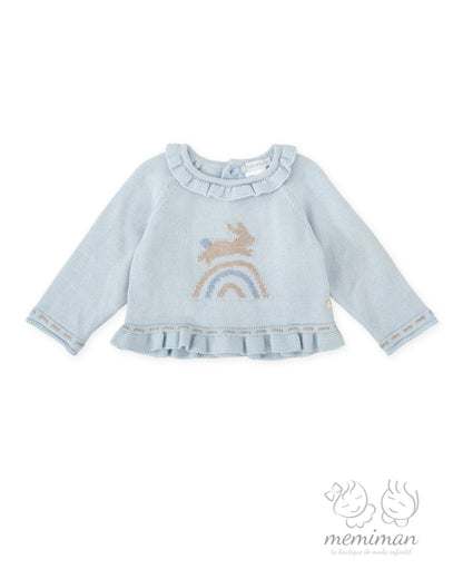 Pull lapin bébé fille JUMPING 1869W25