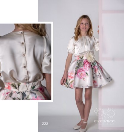 Ensemble jupe de cérémonie XC222 CHANTAL 
