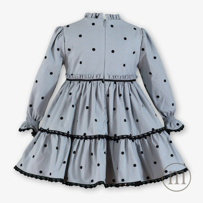 40-0224-V Vestido Infantil Lunares