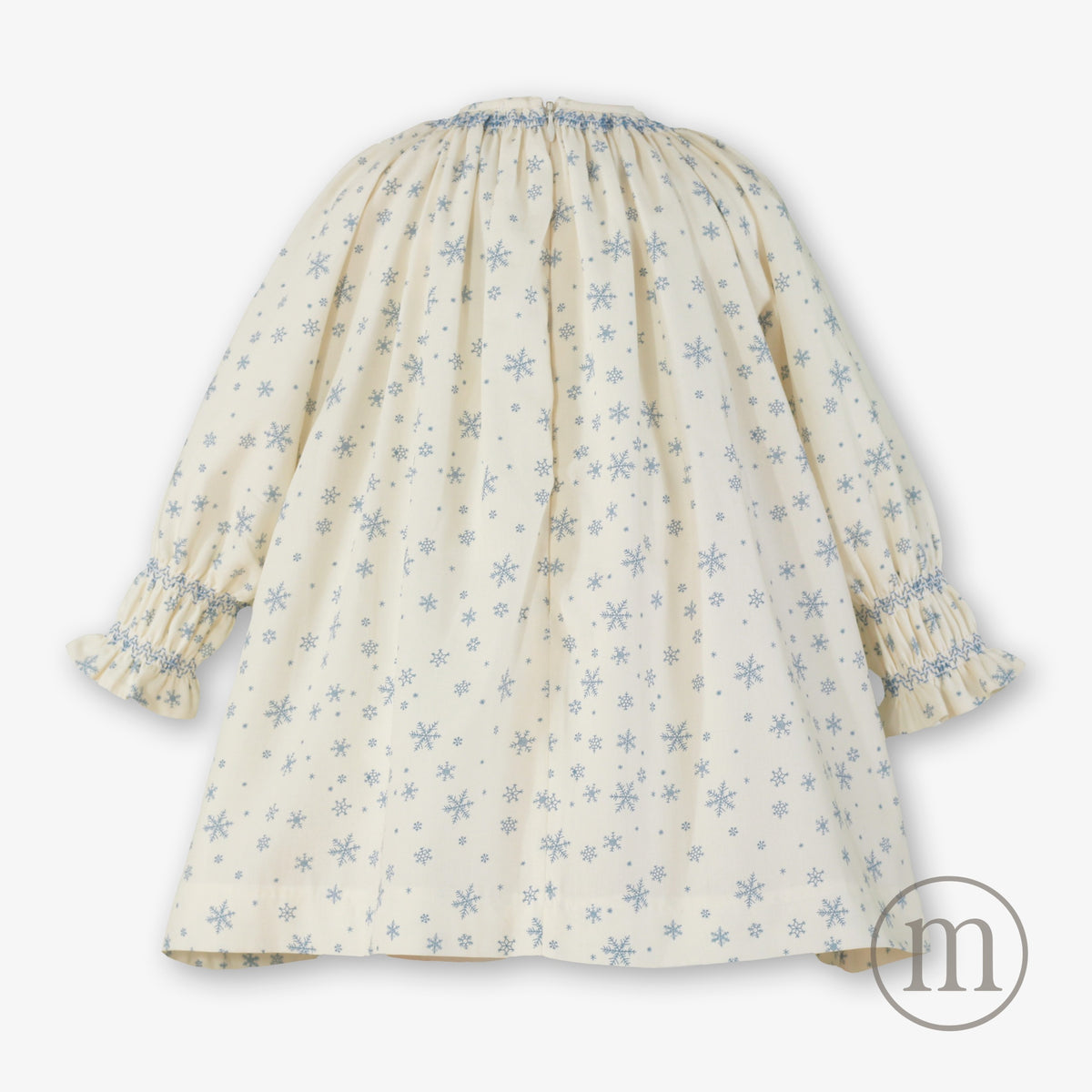 40-0225-V Vestido Infantil Copos de Nieve