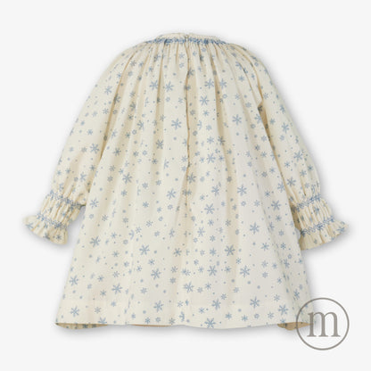 40-0225-V Vestido Infantil Copos de Nieve