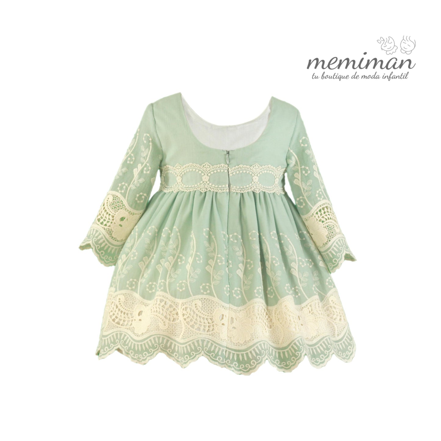 35-0226-V Vestido infantil bordado